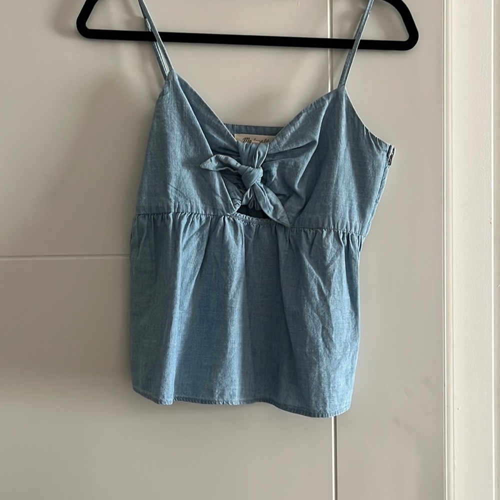 Madewell Jean Peplum Tank Top
